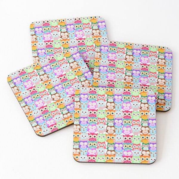 Item preview, colorful owl pattern designed and sold by Passacagliabusra.