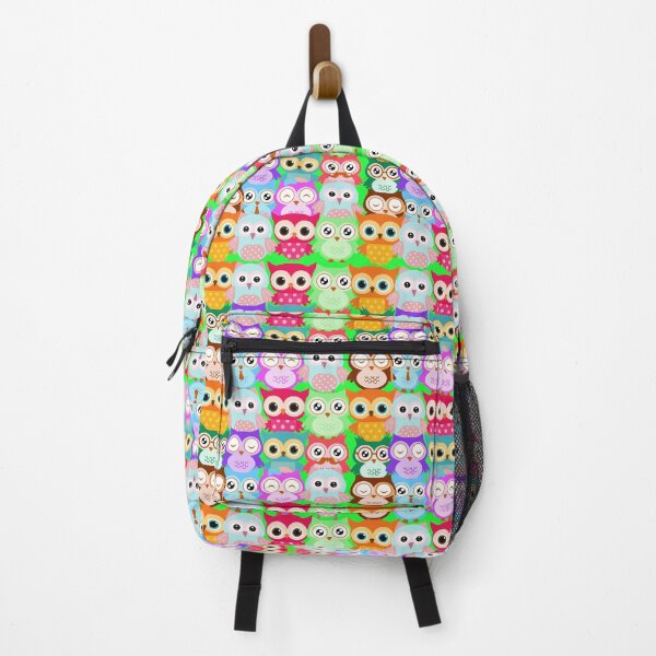 Item preview, colorful owl pattern designed and sold by Passacagliabusra.