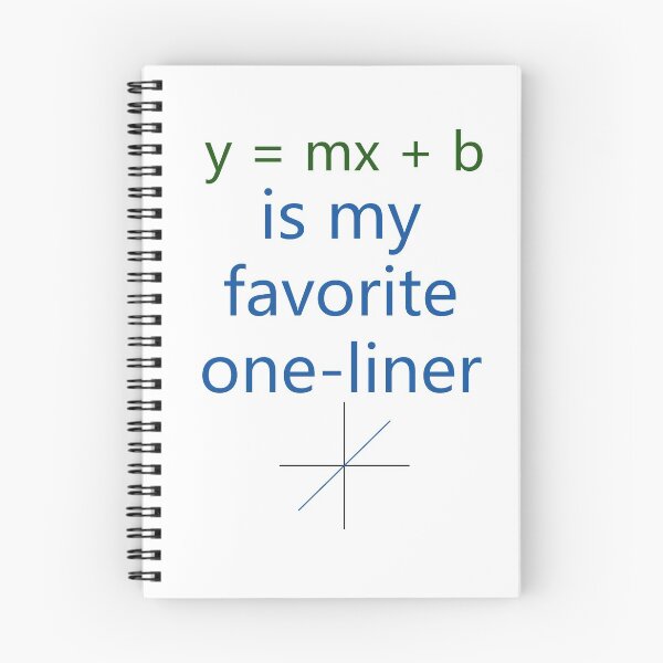 Item preview, y = mx + b is my favorite one-liner designed and sold by SnappyBrick.