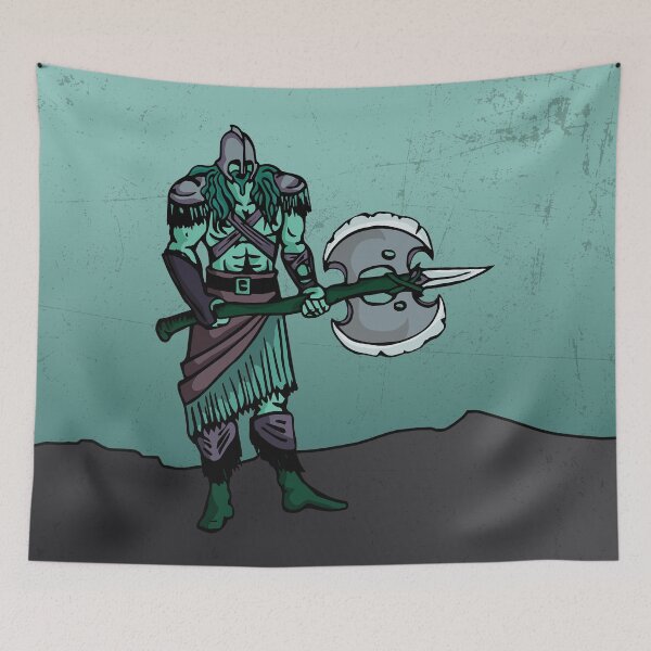 Item preview, Barbarian character in blue designed and sold by BeccaDoodles.