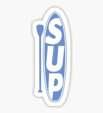 Stand Up Paddleboard Logo Blue Sky Sticker
