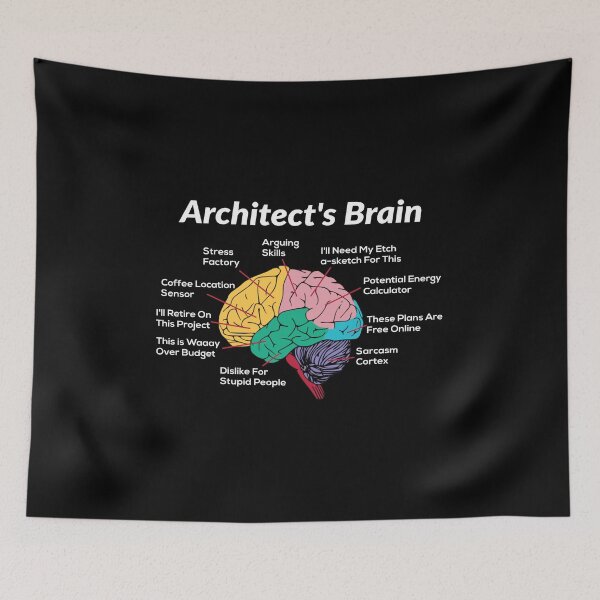 Item preview, Architect's Brain Architecture Students Gifts: Architectural Engineering, Funny Architect designed and sold by Adexyl.