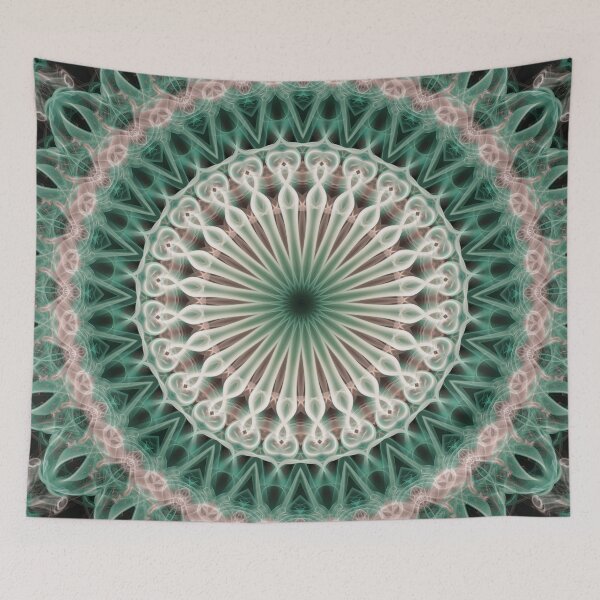 Item preview, Cream and green mandala designed and sold by JBlaminsky.