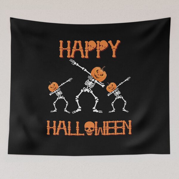 Item preview, Zombie In Graveyard - Happy Halloween Skeletons Dabbing designed and sold by ImagesDesigns.