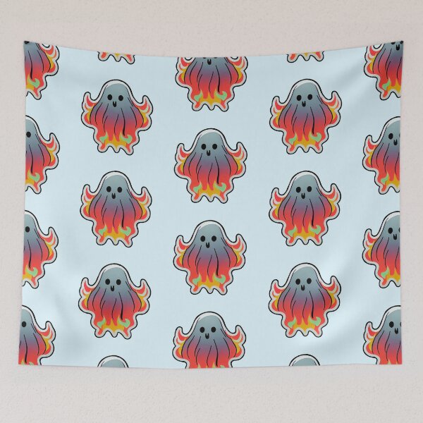 Item preview, Fire Ghostie designed and sold by TheFoxyWolfShop.