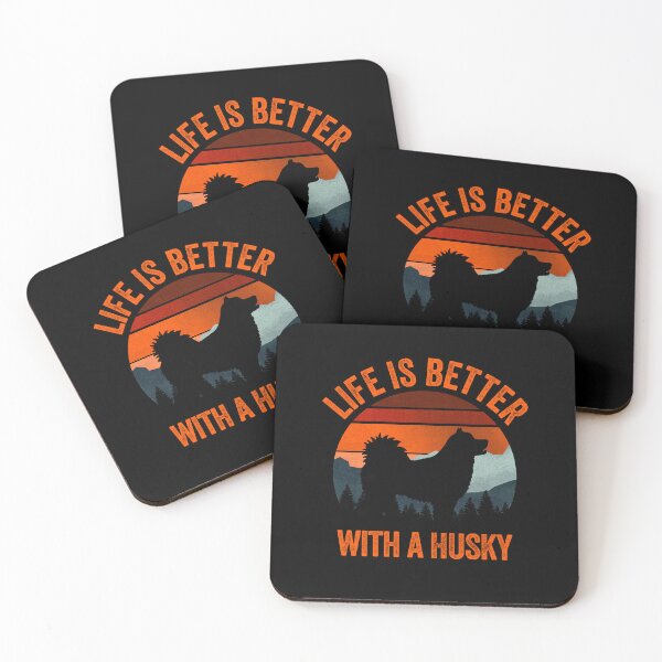 Item preview, Life Is Better With A Husky Vintage Dog Gift  designed and sold by Guarddogdrive.