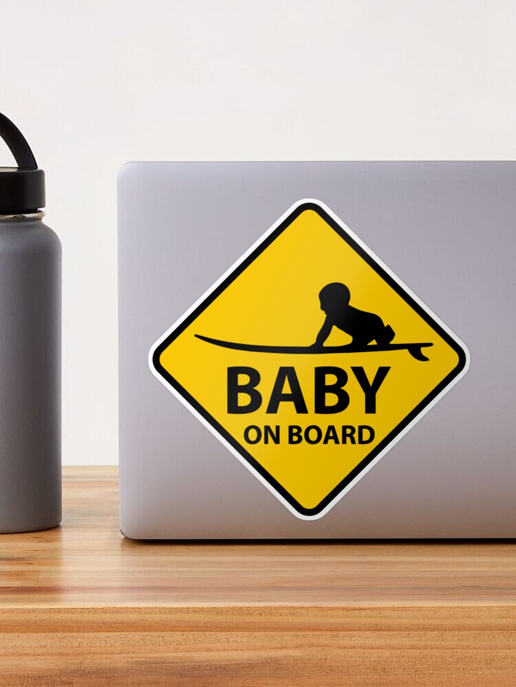 Sticker Baby on Board triangular 115 x 130 mm