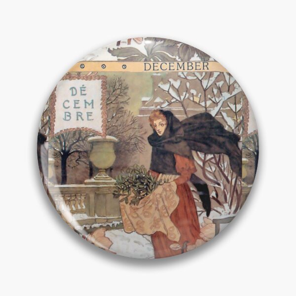 Item preview, December Eugene Grasset La Belle Jardiniere designed and sold by ThePalStore.