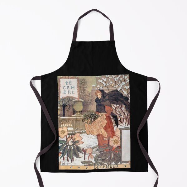 Item preview, December Eugene Grasset La Belle Jardiniere designed and sold by ThePalStore.