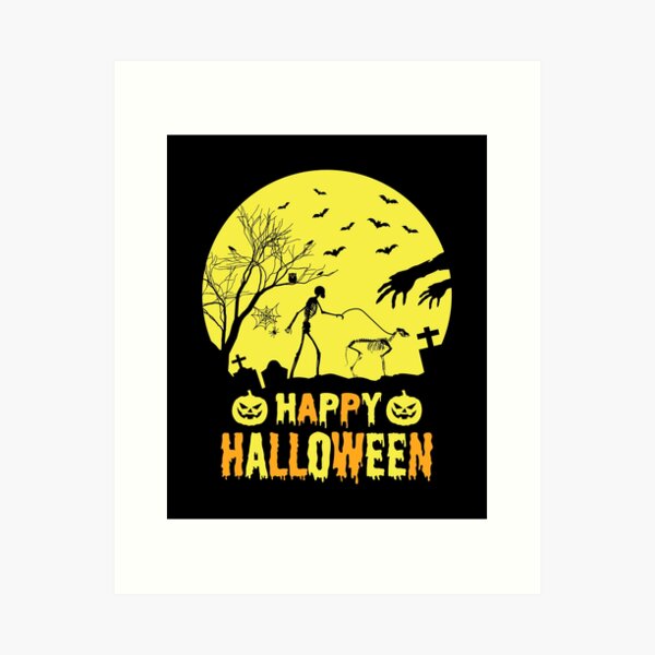 Item preview, Zombie In Graveyard - Happy Halloween At  A Graveyard designed and sold by ImagesDesigns.