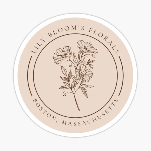 lily bloom's florals Sticker
