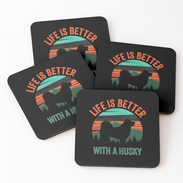 Item preview, Life Is Better With A Husky Vintage Dog Gift  designed and sold by Guarddogdrive.