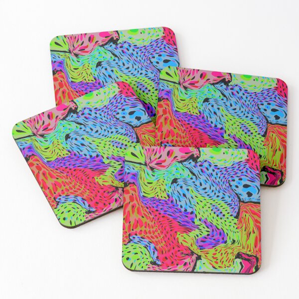 Item preview, Retro Psychedelic Leopard Swirls designed and sold by ArtFabric.