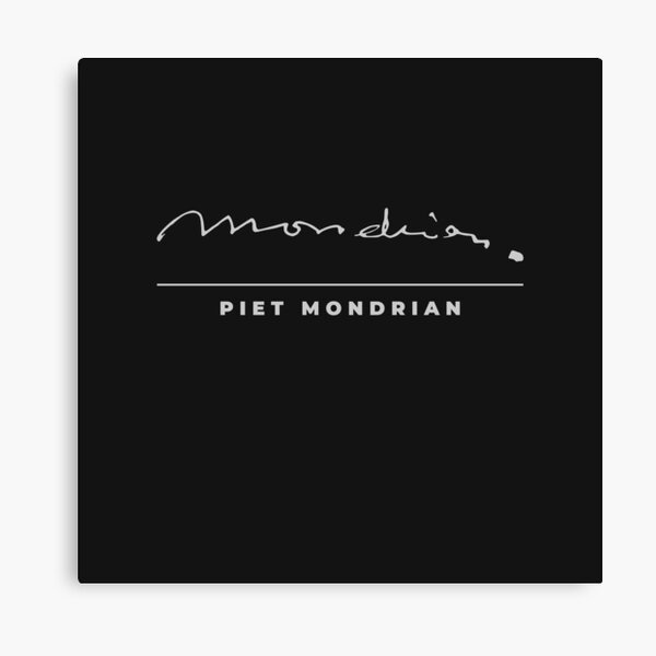 Item preview, Piet Mondrian signature t-shirt designed and sold by CMYKStudio.