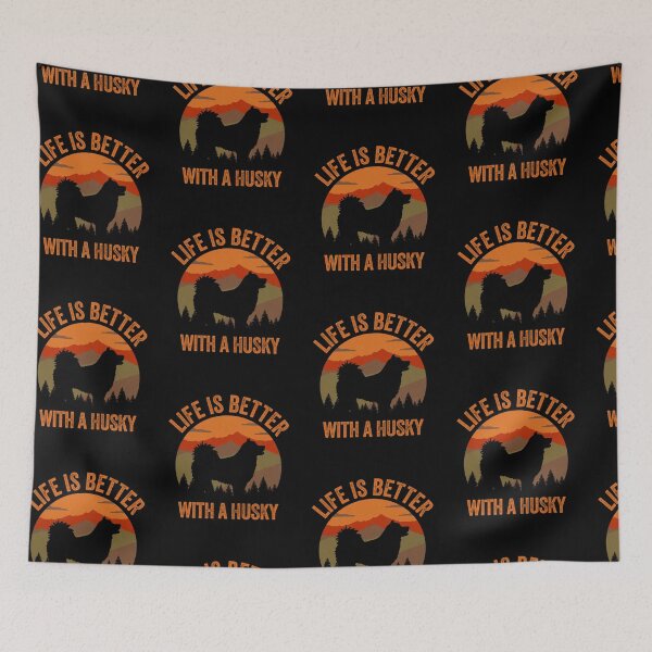 Item preview, Life Is Better With A Husky Vintage Country Dog Gift  designed and sold by Guarddogdrive.