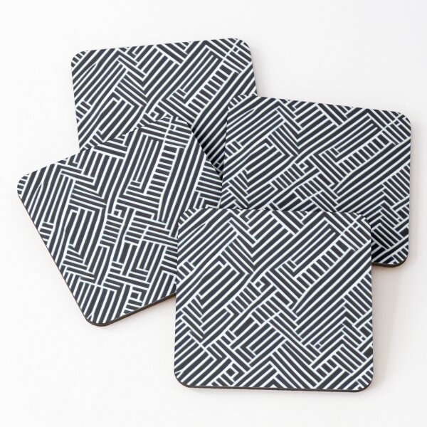 Item preview, Asymmetric Black Textures on a White Background designed and sold by NECHSTORE.