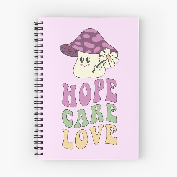 Item preview, Groovy Cute Mushroom Hope Care Love designed and sold by bolimj.