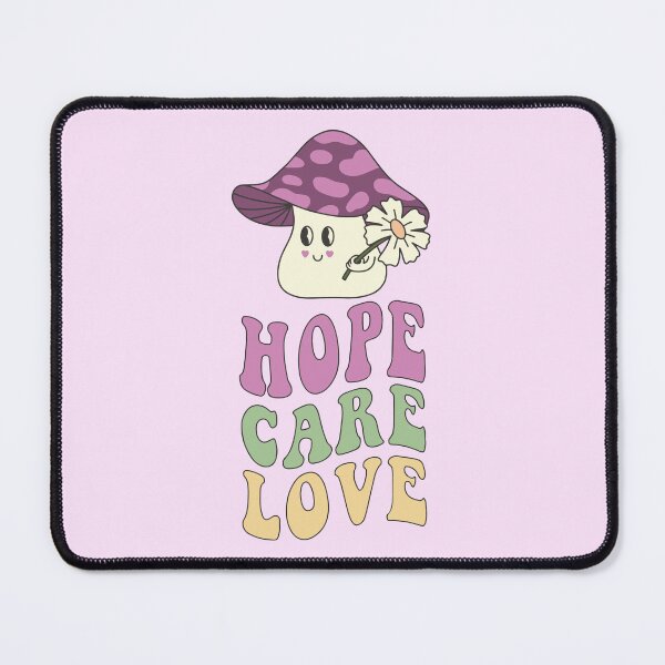 Item preview, Groovy Cute Mushroom Hope Care Love designed and sold by bolimj.
