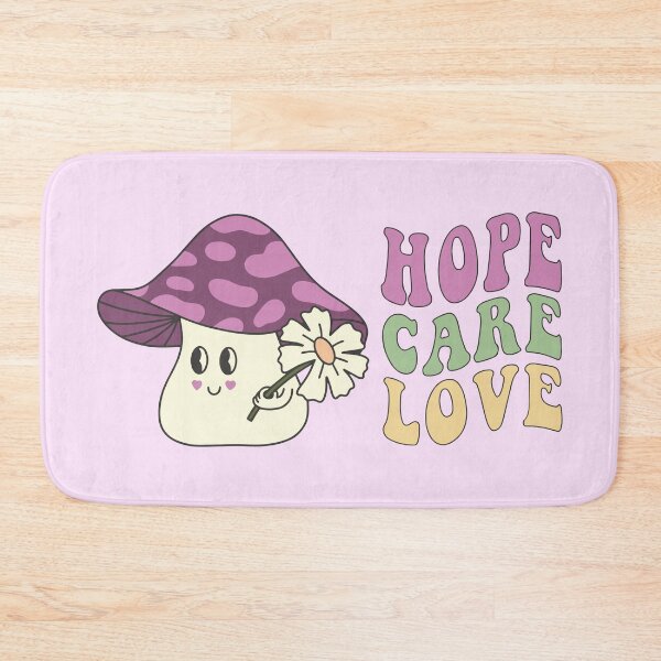 Item preview, Groovy Cute Mushroom Hope Care Love designed and sold by bolimj.