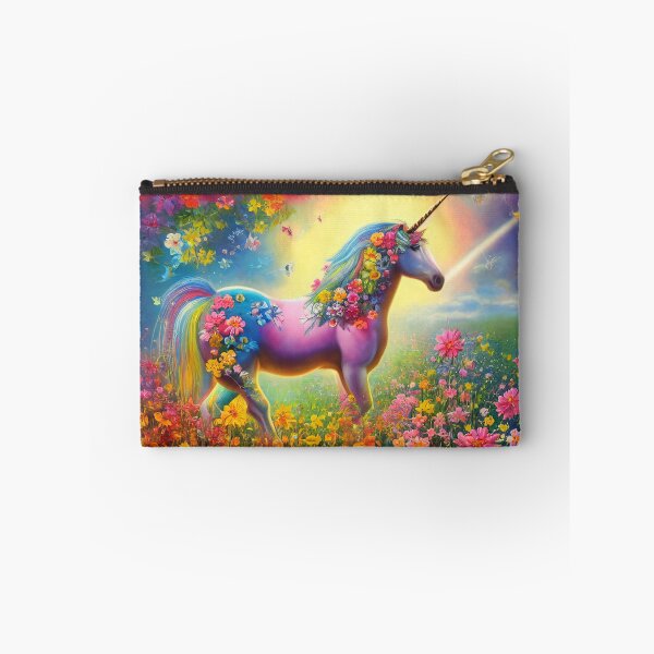 Item preview, Magical unicorn on a flower meadow | Poster & Puzzle Design designed and sold by Artobot.