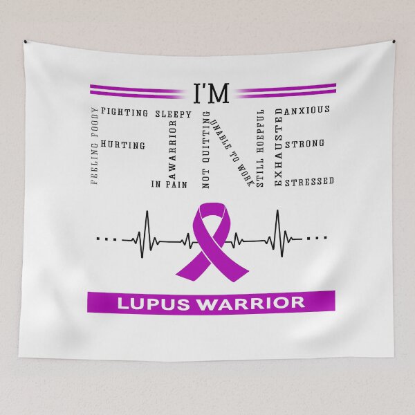 Item preview, I'm Fine Lupus Warrior Support Lupus Awareness Gifts designed and sold by rechardtee.