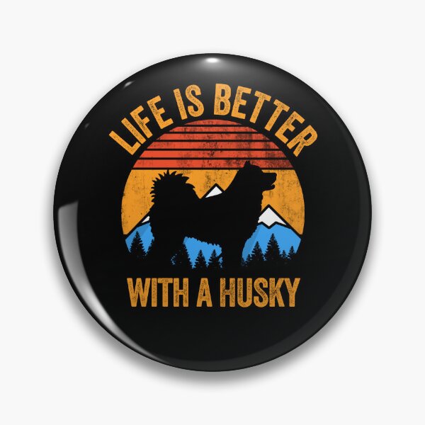 Item preview, Life Is Better With A Husky Vintage Distressed Dog Gift  designed and sold by Guarddogdrive.