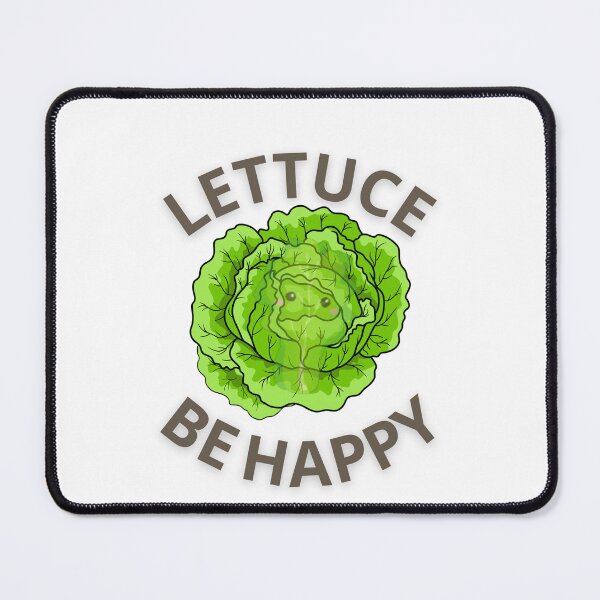 Item preview, LETTUCE BE HAPPY edge tshirt sticker vegan vegetarian funny vegan eat plants vegan joke designed and sold by abdmrf.