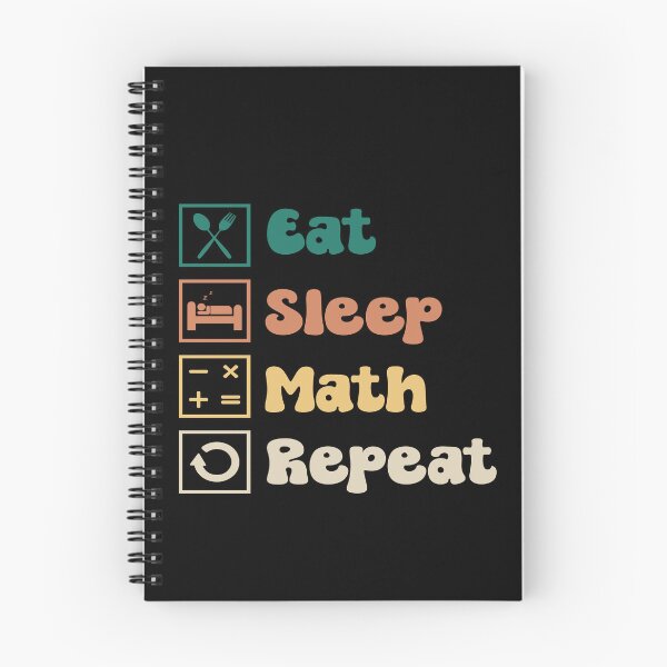 Item preview, Eat Sleep Math Repeat Vintage designed and sold by Ela-Designer.