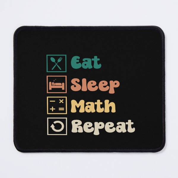 Item preview, Eat Sleep Math Repeat Vintage designed and sold by Ela-Designer.