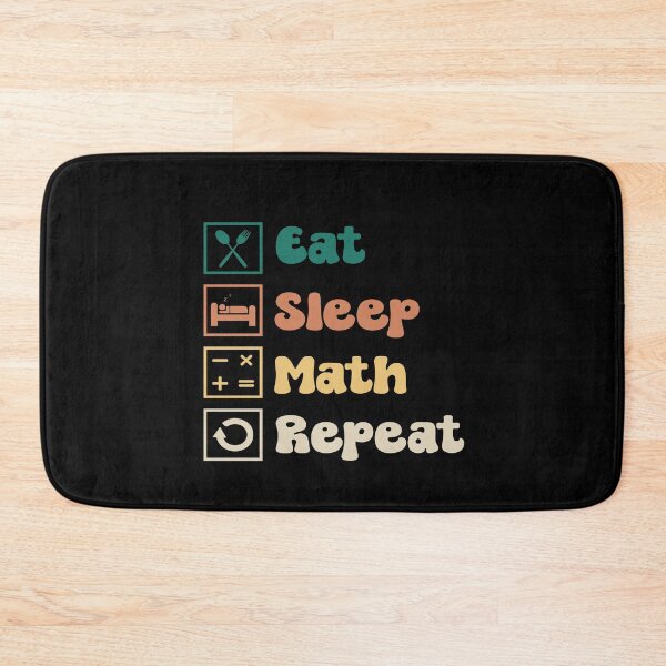 Item preview, Eat Sleep Math Repeat Vintage designed and sold by Ela-Designer.