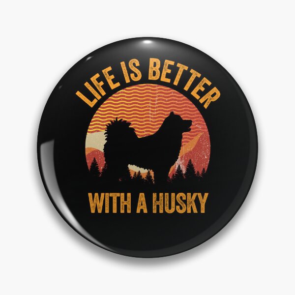 Item preview, Life Is Better With A Husky Vintage Distressed Dog Gift  designed and sold by Guarddogdrive.