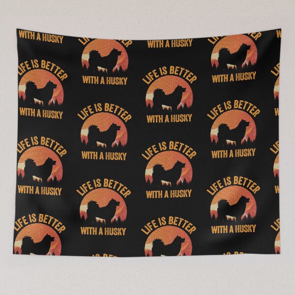 Item preview, Life Is Better With A Husky Vintage Distressed Dog Gift  designed and sold by Guarddogdrive.
