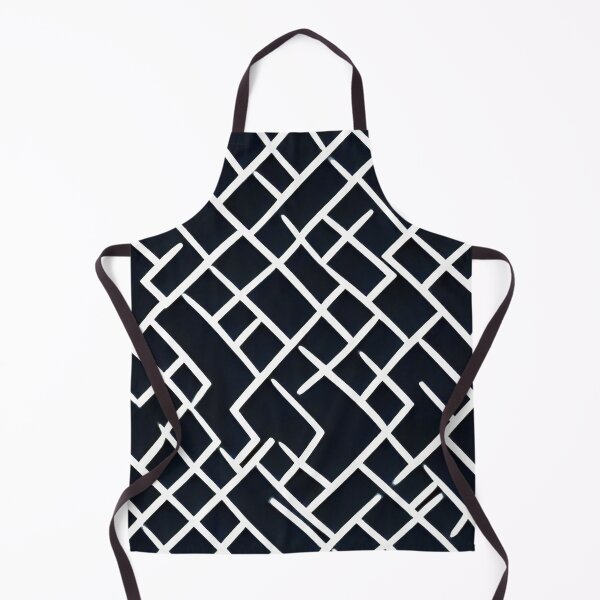 Item preview, White Chaotic Lines on a Black Background designed and sold by NECHSTORE.