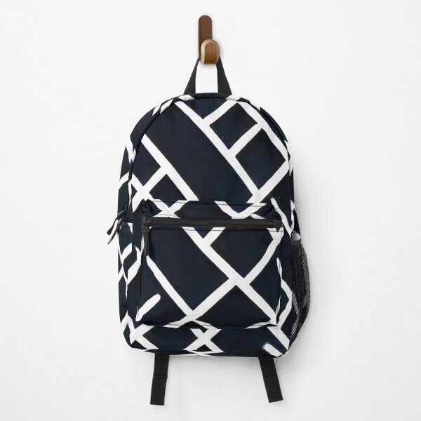 Item preview, White Chaotic Lines on a Black Background designed and sold by NECHSTORE.