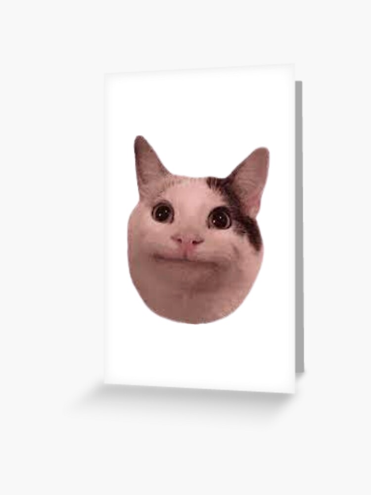 smiley cat meme Greeting Card for Sale by The Lone vendor