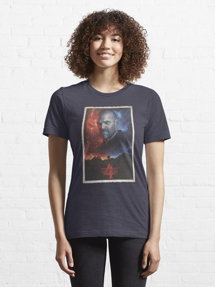 Discover Stranger Things 4 Hopper Big Face Poster | Essential T-Shirt 