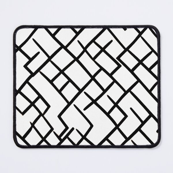 Item preview, Black Chaotic Squiggly Lines on a White Background designed and sold by NECHSTORE.