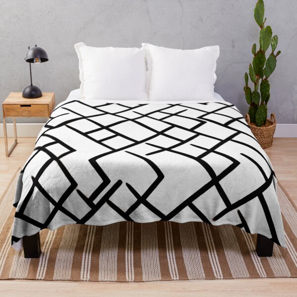 Item preview, Black Chaotic Squiggly Lines on a White Background designed and sold by NECHSTORE.