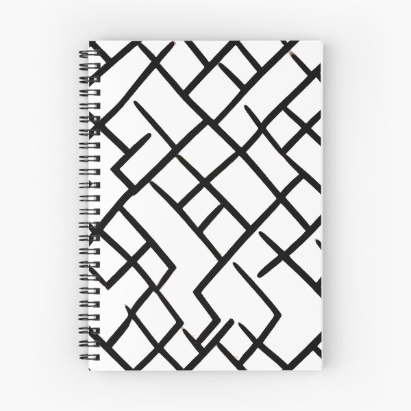 Item preview, Black Chaotic Squiggly Lines on a White Background designed and sold by NECHSTORE.
