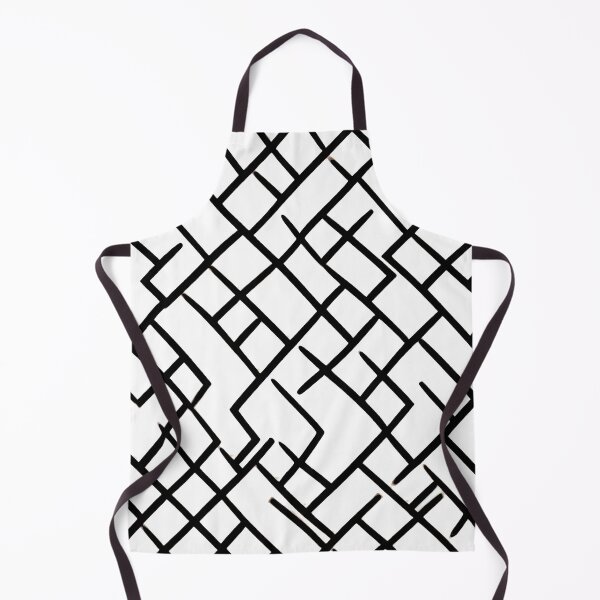 Item preview, Black Chaotic Squiggly Lines on a White Background designed and sold by NECHSTORE.