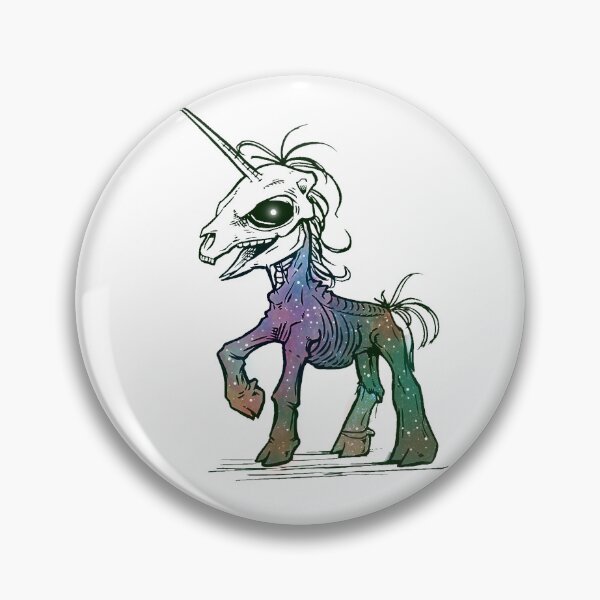 Item preview, Zombie Unicorn Skull designed and sold by Spells Sell.
