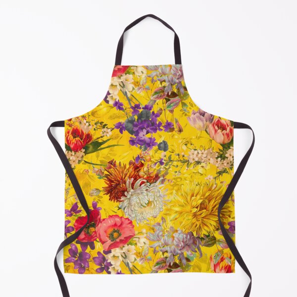 Artikelvorschau, Stilvolles Blumenmuster Paradies, Rosen und Blumen, botanisches Muster, Blumenillustration, Pflanzenmuster, gelbe Blumen entworfen und verkauft von ZeinabTaha.