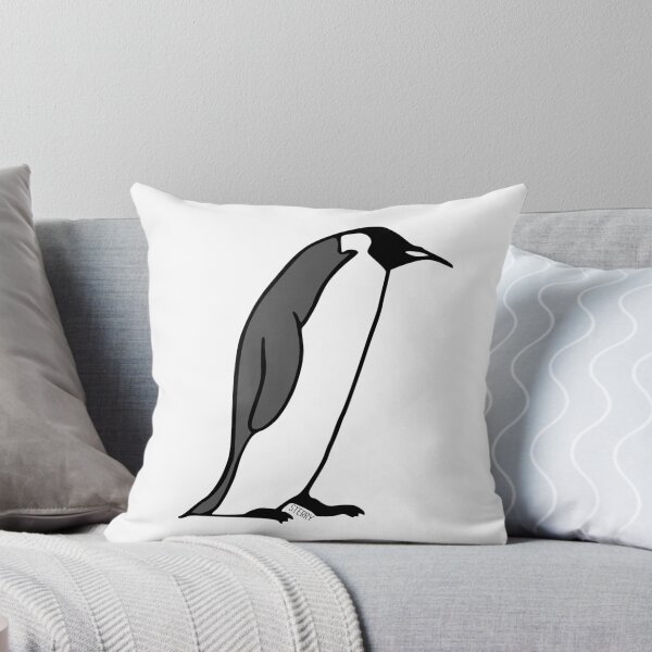 Item preview, Emperor Penguin - Bird Illustration in Black and White designed and sold by HannahSterry.