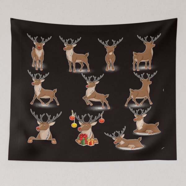 Item preview, Elk and deer are anticipating Christmas. designed and sold by california87.
