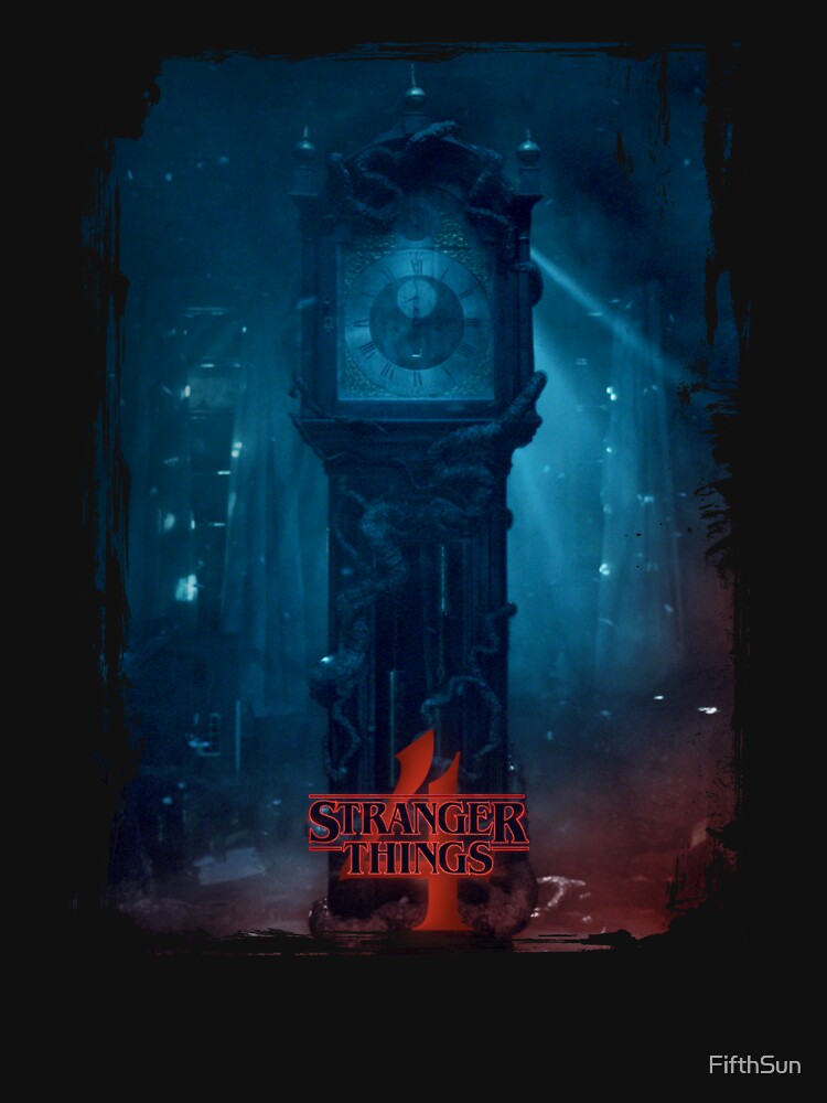 Discover Stranger Things 4 Vecna's Upside Down Clock Poster | Essential T-Shirt 