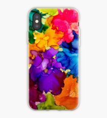 Tropical Explosion Original Alcohol Ink Artwork iPhone Case