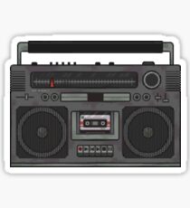 Pixel Boombox Sticker