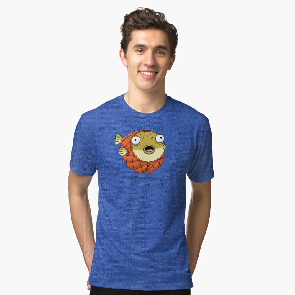 Puffer fish Tri-blend T-Shirt