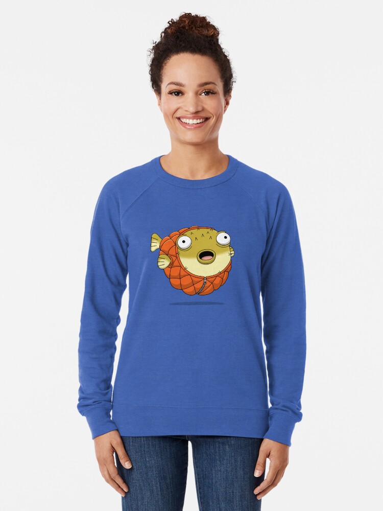 Alternate view of Puffer fish Lightweight Sweatshirt