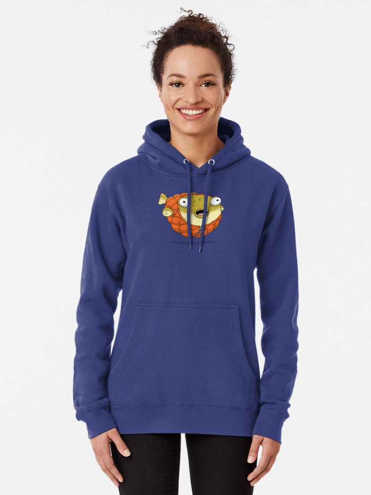 Alternate view of Puffer fish Pullover Hoodie